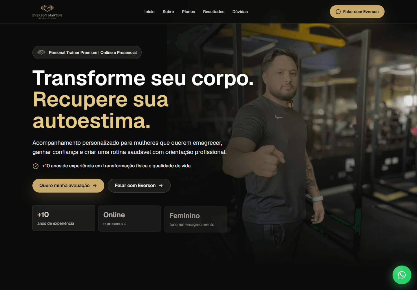 Screenshot do projeto EverPersonal